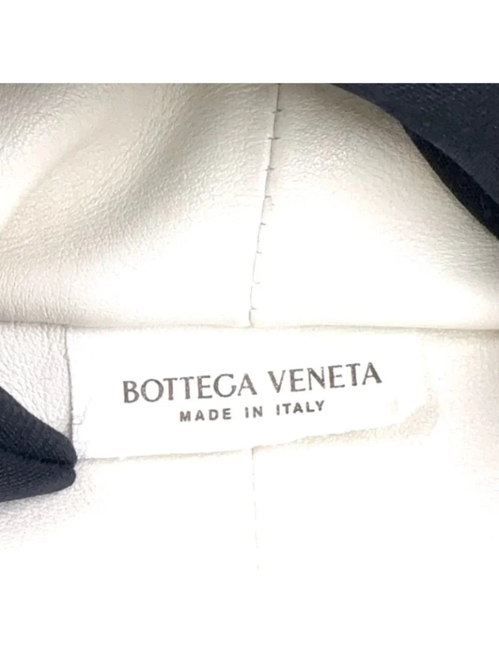 Bottega Veneta Double Knot Mini Hobo Lambskin White Handbag Gold